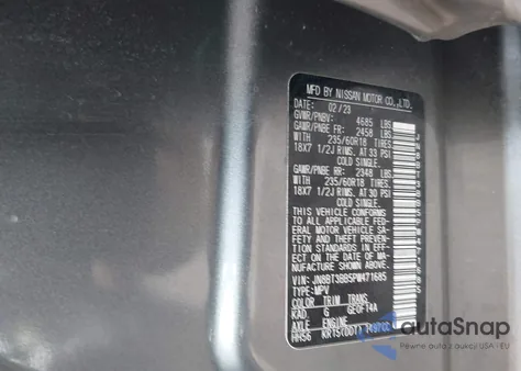 2023 Nissan Rogue Sv Intelligent Awd из США, поврежденный, VIN JN8BT3BB5PW471685